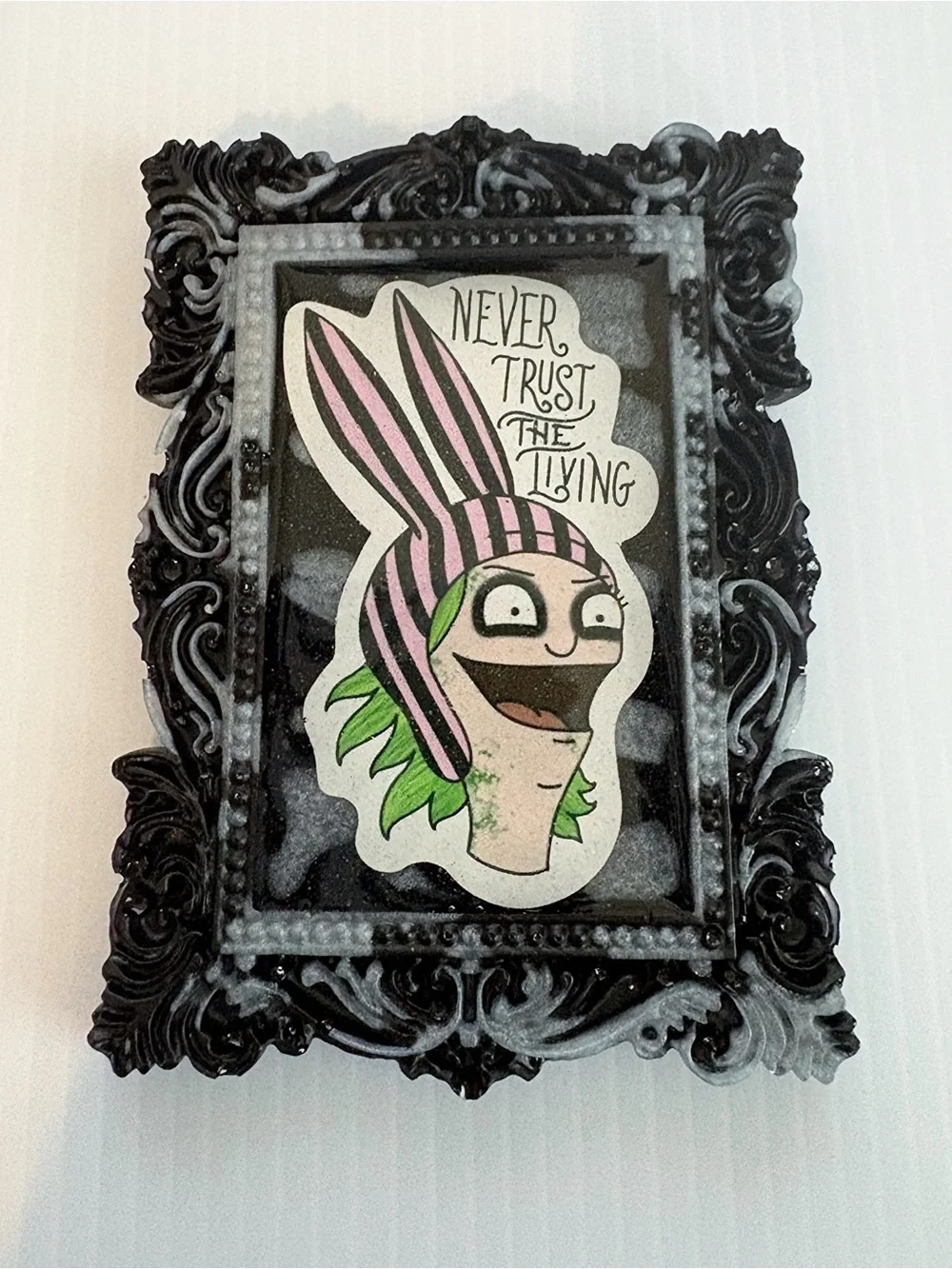 Handmade black gray